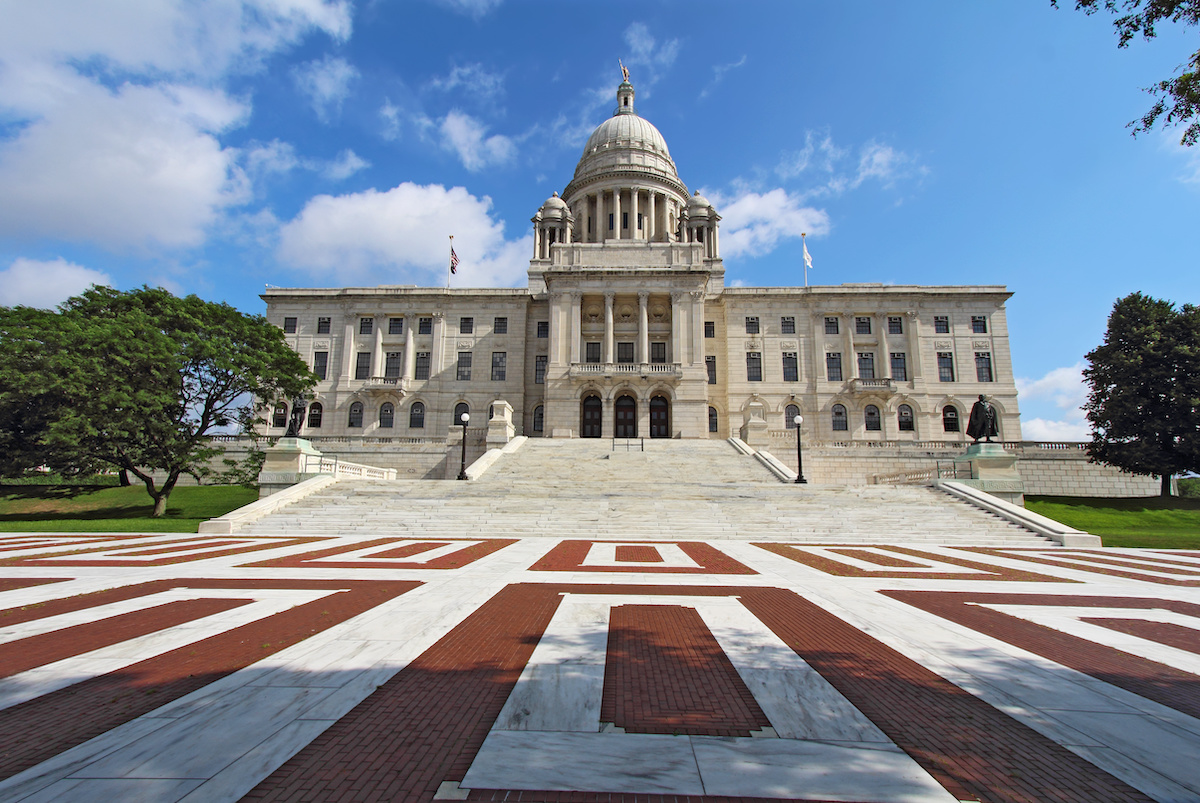 Rhode Island State House on Capitol Hill in Providence